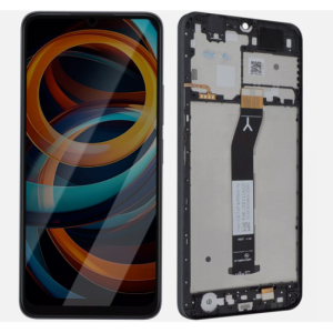 Pantalla Redmi A3/Poco C61 4G Con Marco Negro (Original Service Pack)