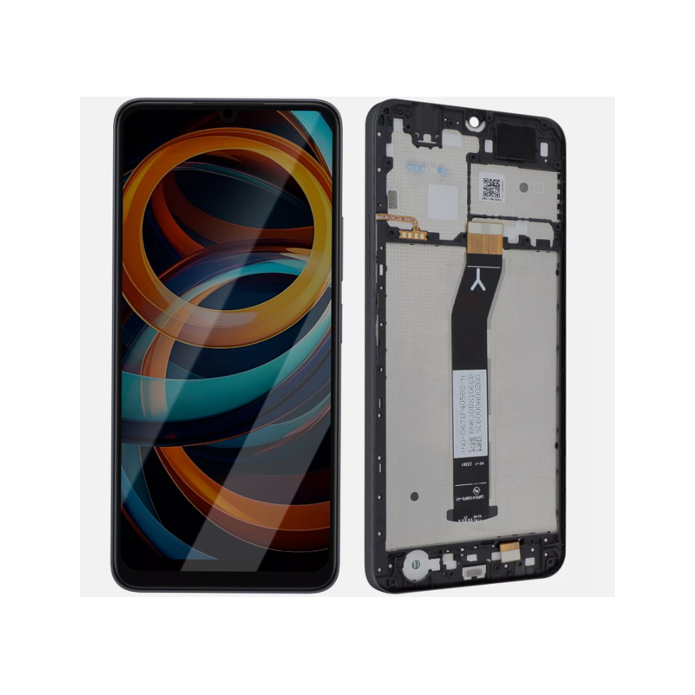 Pantalla Redmi A3/Poco C61 4G Con Marco Negro (Original Service Pack)