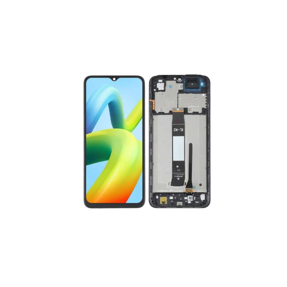 Pantalla Redmi A1/A1 Plus Con Marco Negro (Original Service Pack)