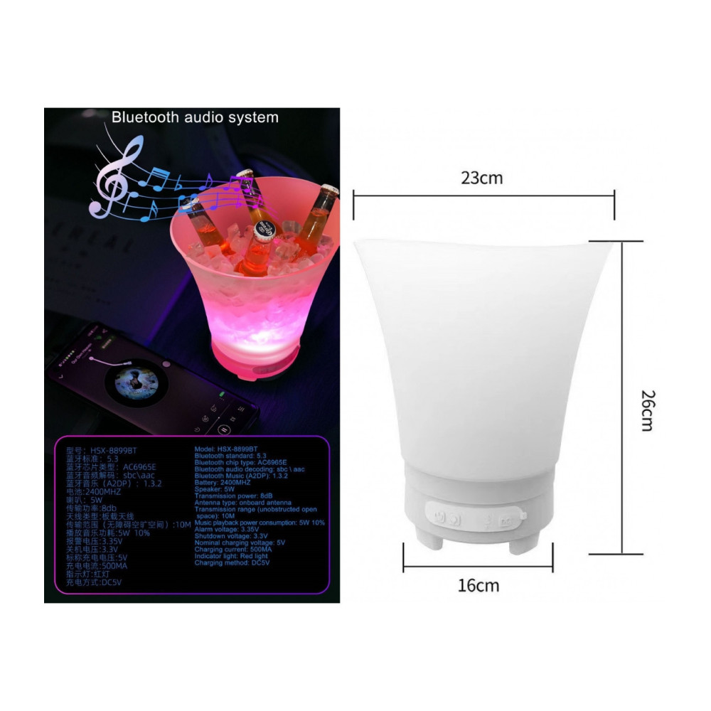 Altavoz Bluetooth con Cubo de Hielo