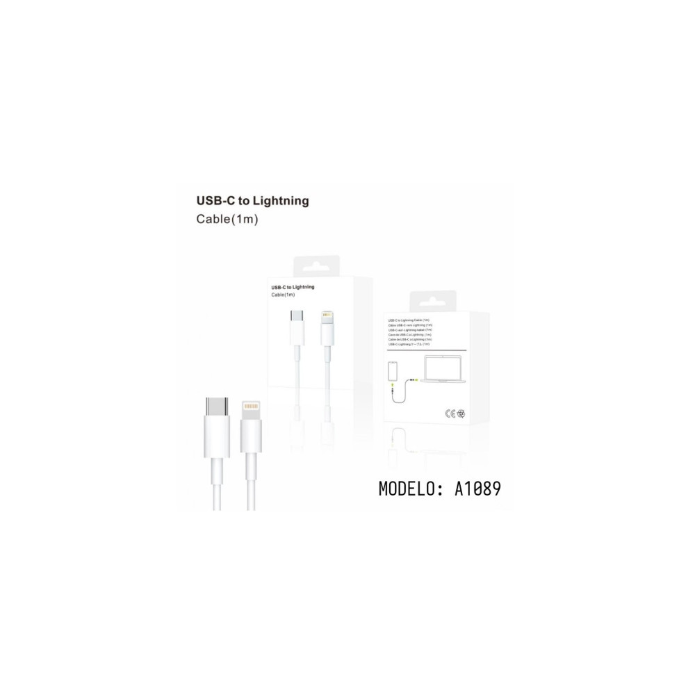 CABLE TYPE-C A LIGHTNING Para A1089