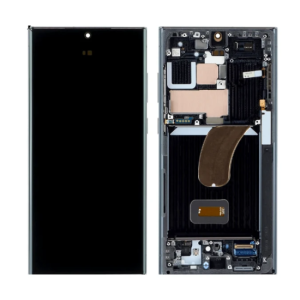 Pantalla Samsung S23 Ultra/S918 Con Marco Gris (Original Service Pack)