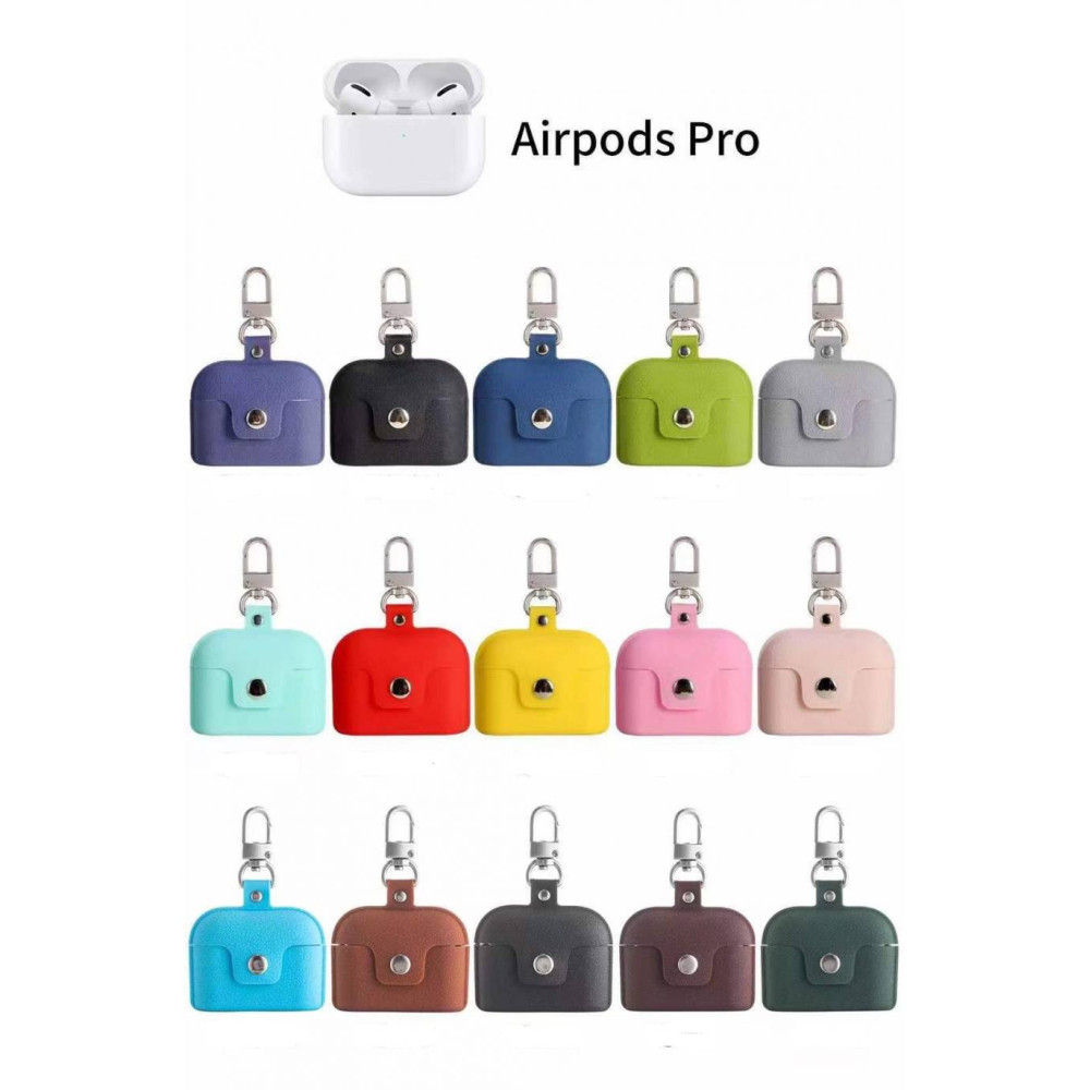 Funda Silicona Piel Airpods Pro [ Gris ]