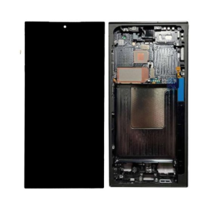 Pantalla para Samsung S24 Ultra Con Marco Negro/Azul/Verde (Original Service Pack)