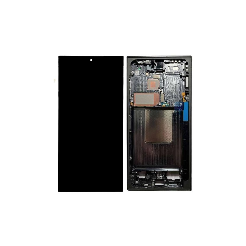 Pantalla para Samsung S24 Ultra Con Marco Negro/Azul/Verde (Original Service Pack)