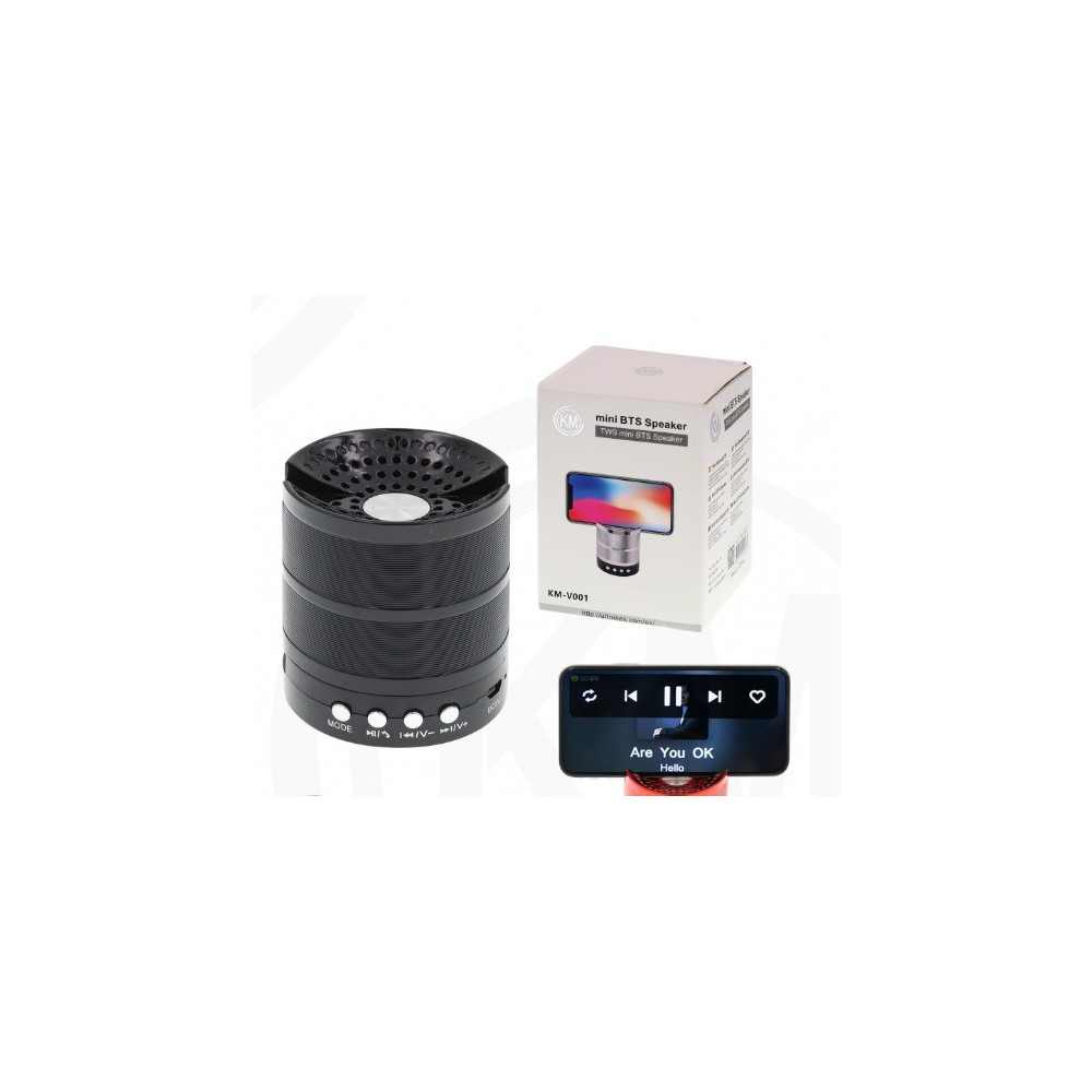 ALTAVOCES BLUETOOTH Negro [KM-V001]