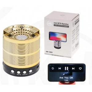 ALTAVOCES BLUETOOTH Dorado [KM-V001]