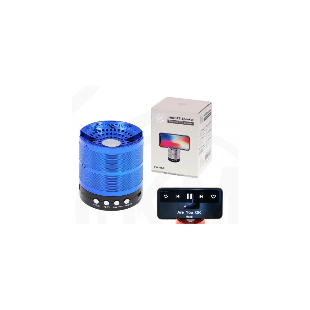 ALTAVOCES BLUETOOTH Azul [KM-V001]