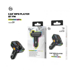 TRANSMISOR FM BLUETOOTH PARA COCHE MP3 [KM-C24 ]