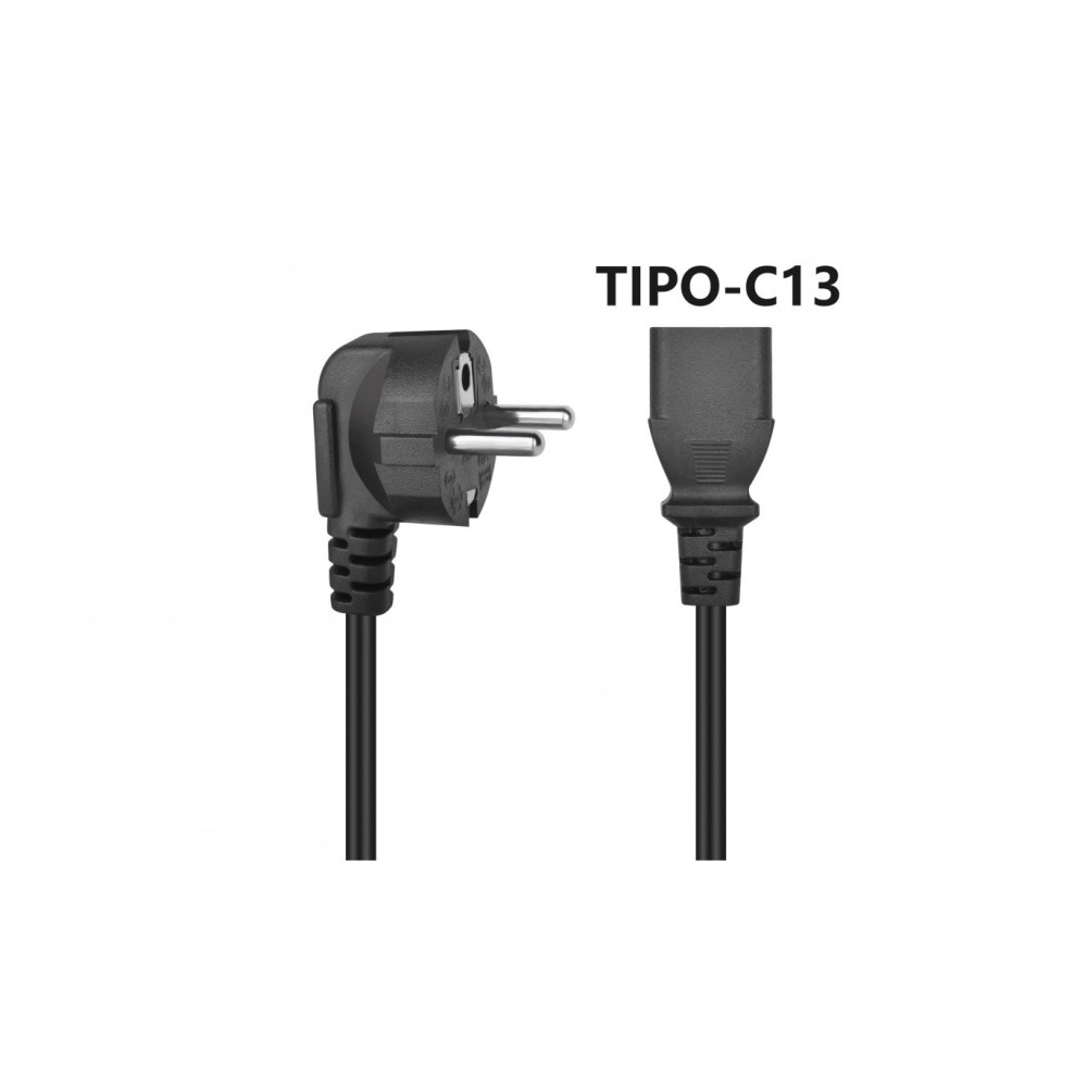 CABLE ALIMENTACION TIPO C13 1.5M [KM-PC02]