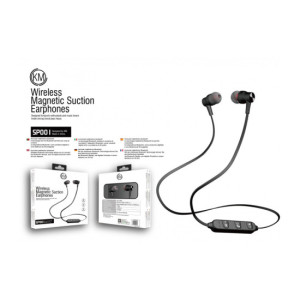 KM-SP001 AURICULARES BLUETOOTH DEPORTIVOS [NEGRO]
