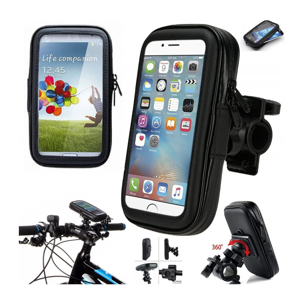 Soporte Para Bici Y Moto Con Bolsa Impermeable 7.0"