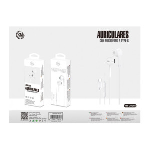 KM-OR005 AURICULARES CABLE TYPE-C