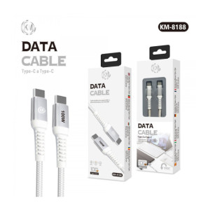 KM-8188 CABLE TYPE-C A TYPE-C [BLANCO]