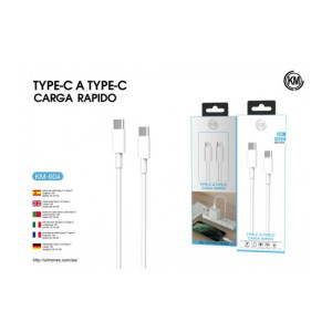 KM-604 CABLE TYPE-C A TYPE-C 3A