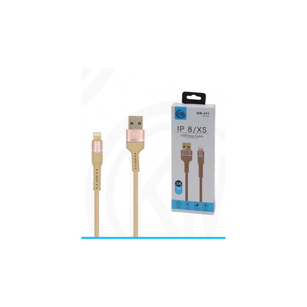 KM-411 CABLE LIGHTNING ALUMINIO TRENZADO [DORADO]