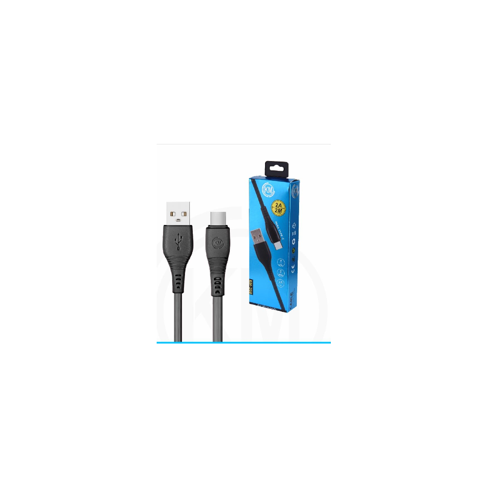 KM-208 CABLE TYPE-C 2M [NEGRO]