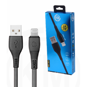 KM-206 CABLE LIGHTNING 3M [NEGRO]