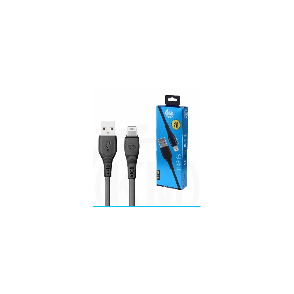 KM-204 CABLE LIGHTNING 1M [NEGRO]
