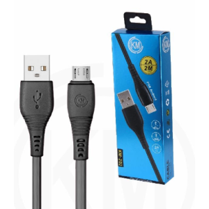 KM-202 CABLE MICRO-USB 2M [NEGRO]