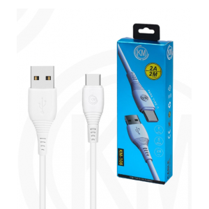 KM-108 CABLE TYPE-C 2M [BLANCO]