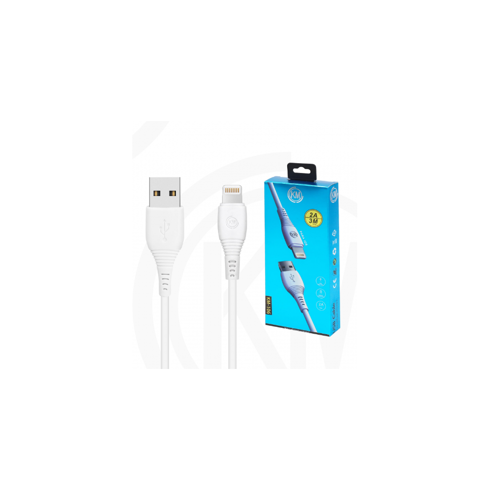 KM-106 CABLE LIGHTNING 3M [BLANCO]