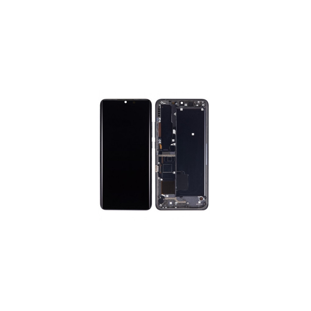 Pantalla para Mi Note 10 Negra Con Marco Negra (OEM Original)
