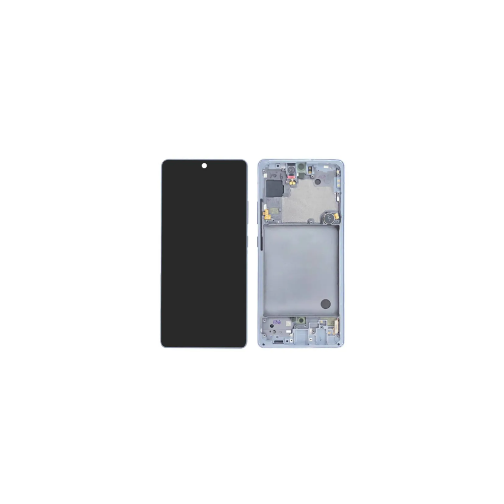 Pantalla para Samsung A71(A716) 5G Con Marco Gris (Original Service Pack)