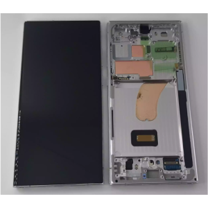 Pantalla Samsung S23 Ultra/S918 Con Marco Plata (Original Service Pack)
