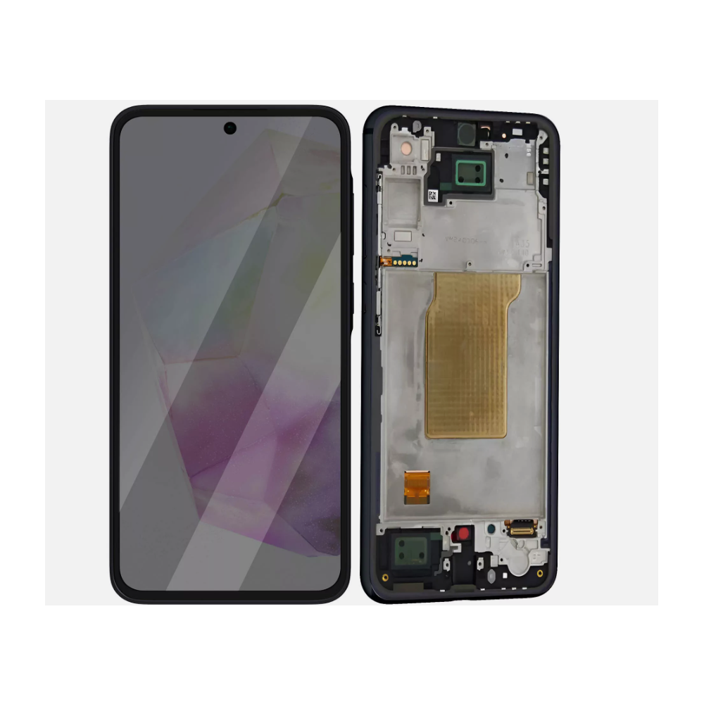 Pantalla para Samsung A356 Con Marco Negro (Original Service Pack)