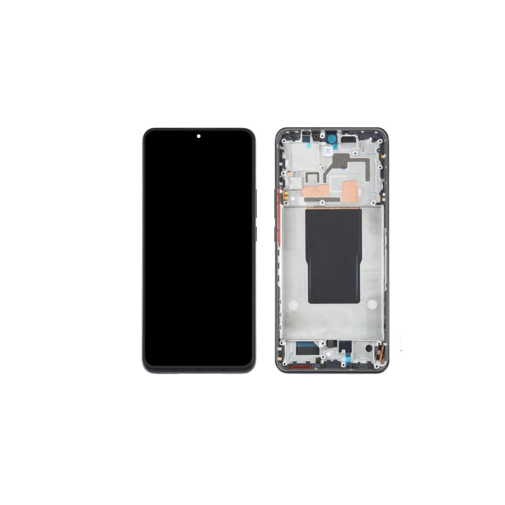 Pantalla para Mi Mi 12T/12T Pro Con Marco Plata (OEM Original)