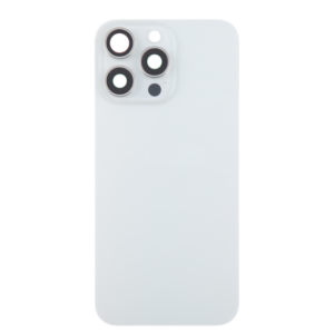 Tapa trasera  para  iPhone 15 Pro Max Con Lente de Cámara Blanco+Magsafe