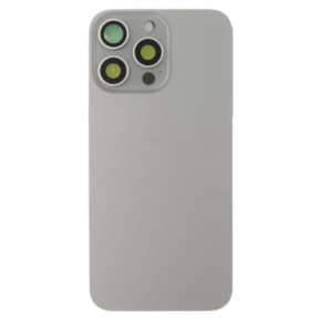 Tapa trasera  para  iPhone 15 Pro Max Con Lente de Cámara Gris+Magsafe