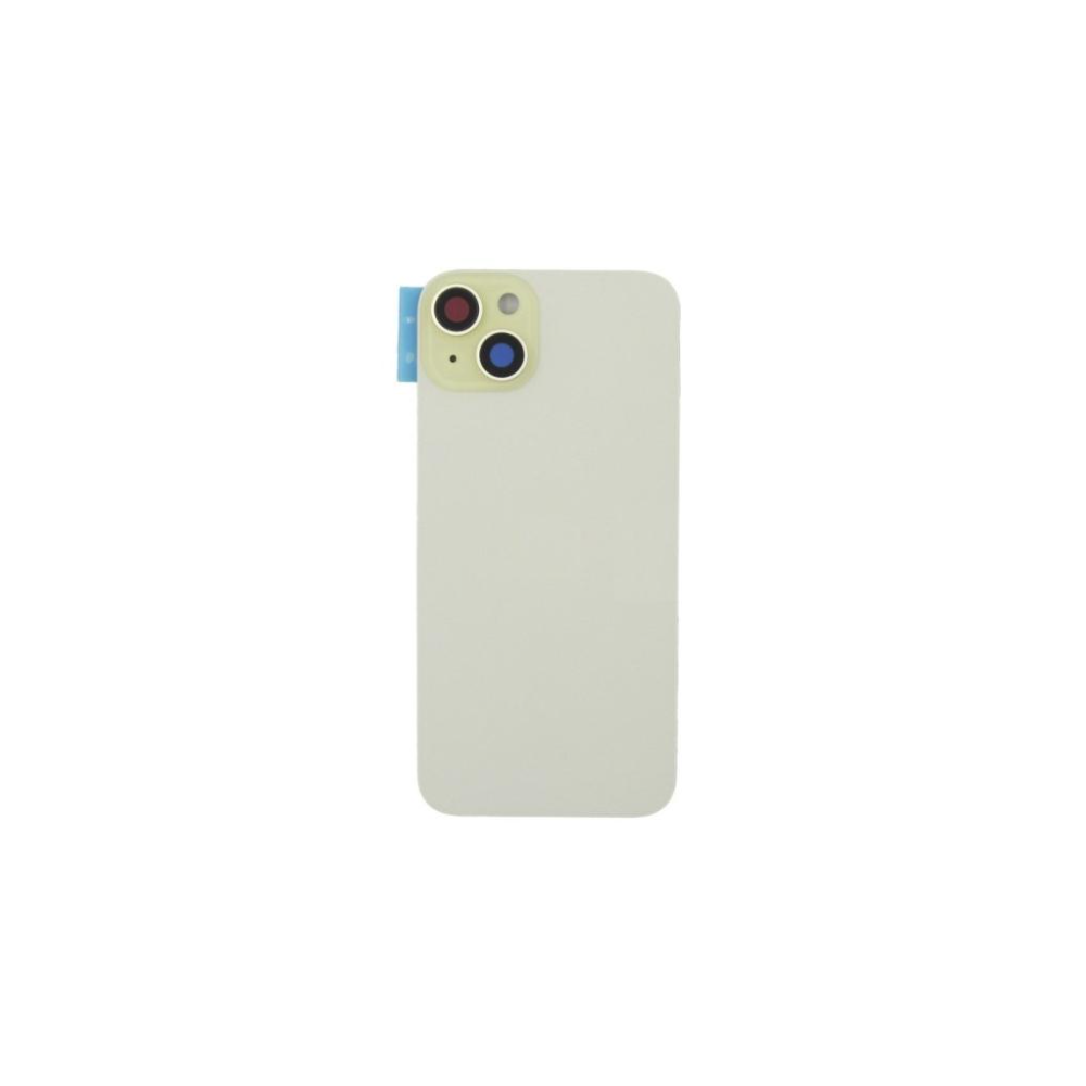 Tapa trasera  para  iPhone 15 Plus Con Lente de Cámara Amarillo+Magsafe