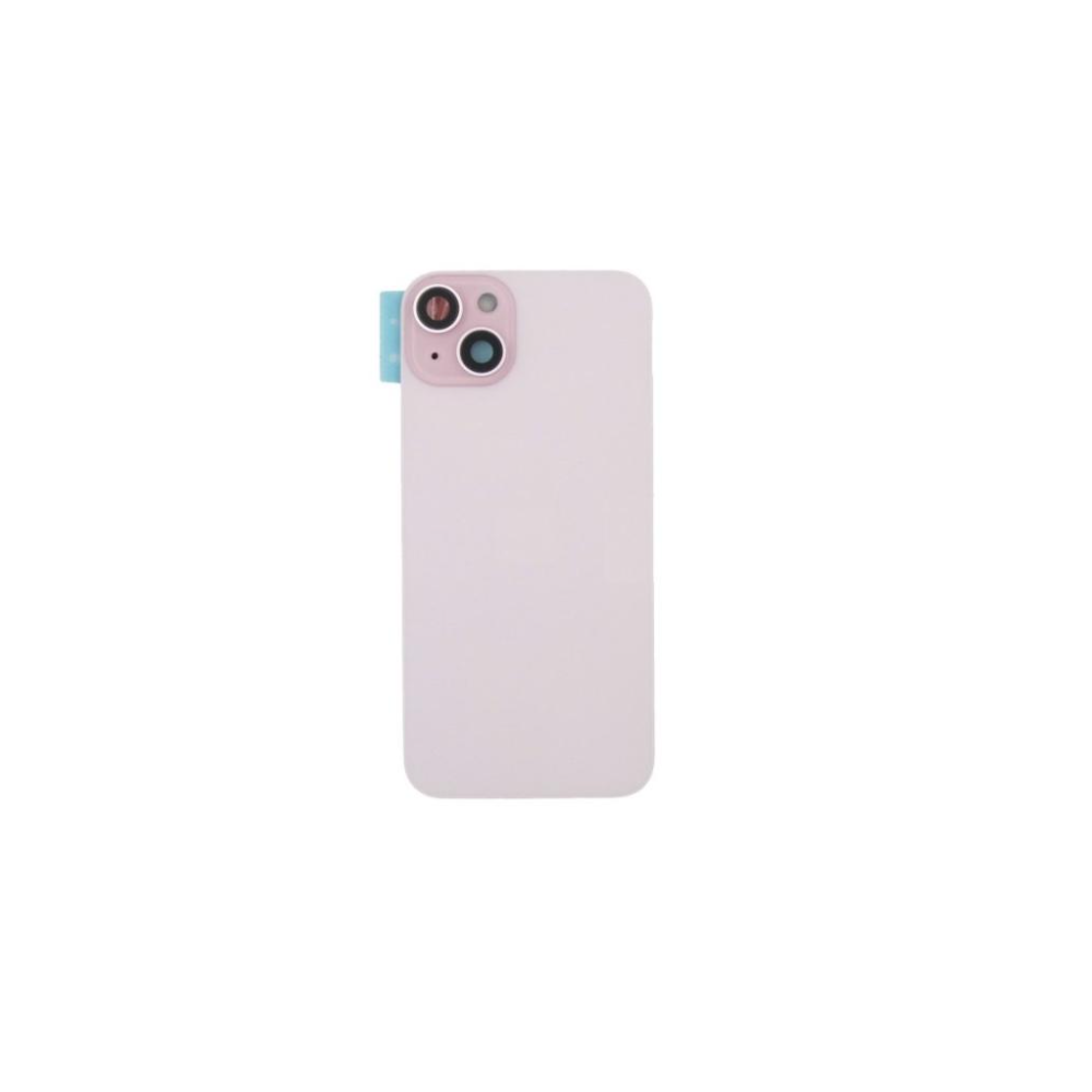 Tapa trasera  para  iPhone 15 Plus Con Lente de Cámara Rosa+Magsafe