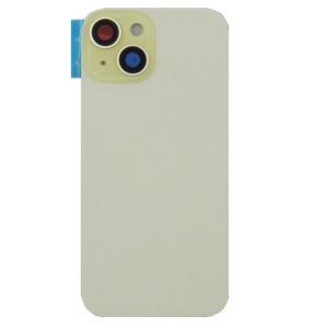 Tapa trasera  para  iPhone 15  Con Lente de Cámara Amarillo+Magsafe