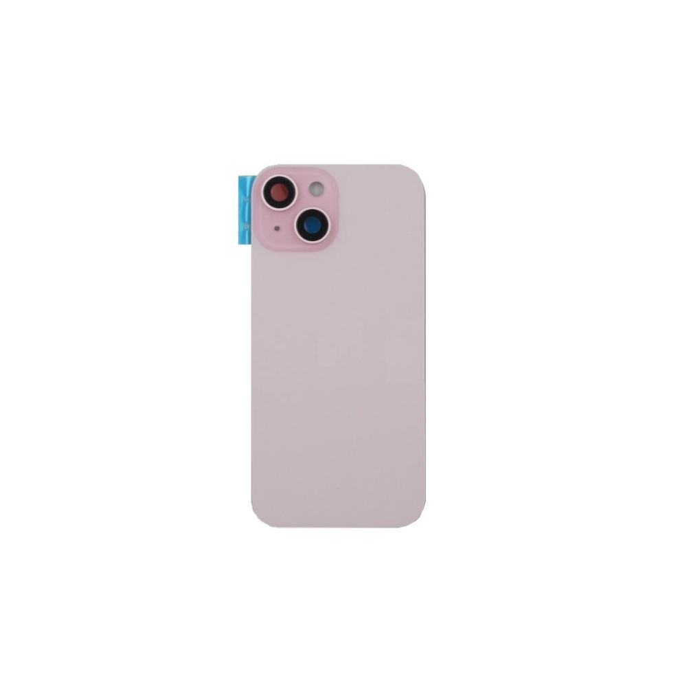 Tapa trasera  para  iPhone 15  Con Lente de Cámara Rosa+Magsafe