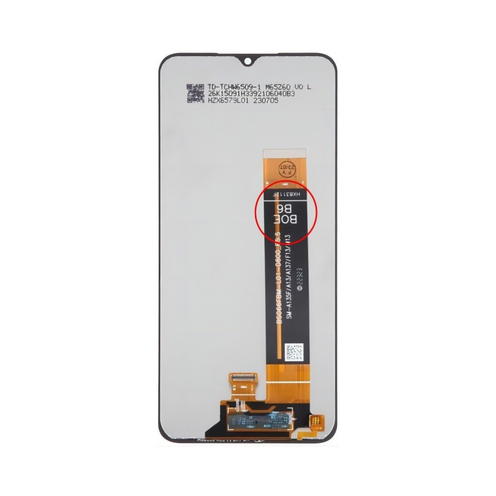 Pantalla Samsung A13 4G (A135)//A137 BOE Sin Marco (Original Service Pack)
