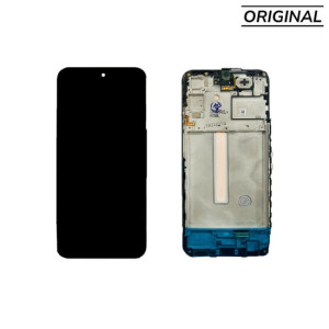 Pantalla Samsung A25 5G 2023 (A256) CON MARCO Negro (Original Service Pack)