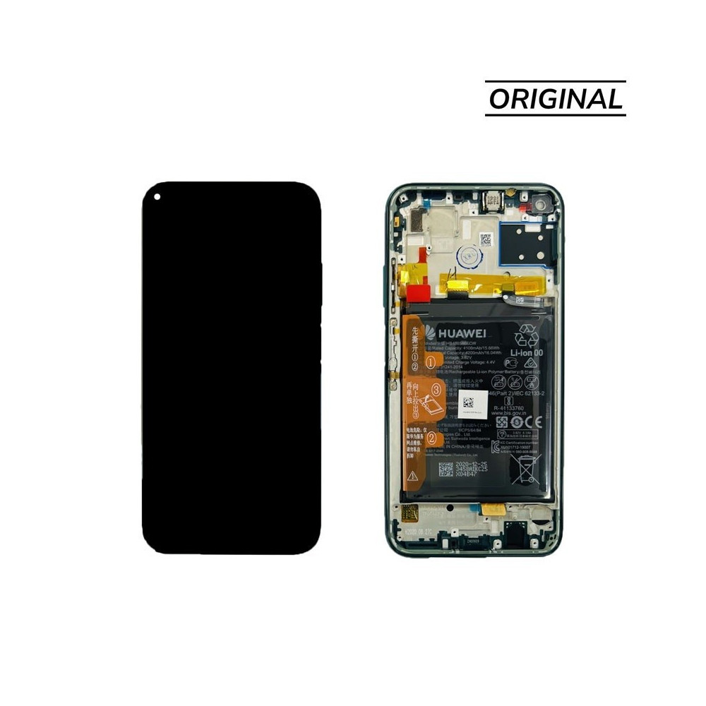 Pantalla completa para Huawei P40 Lite (2020) JNY-L21A Con Marco Verde (Original Service Pack)