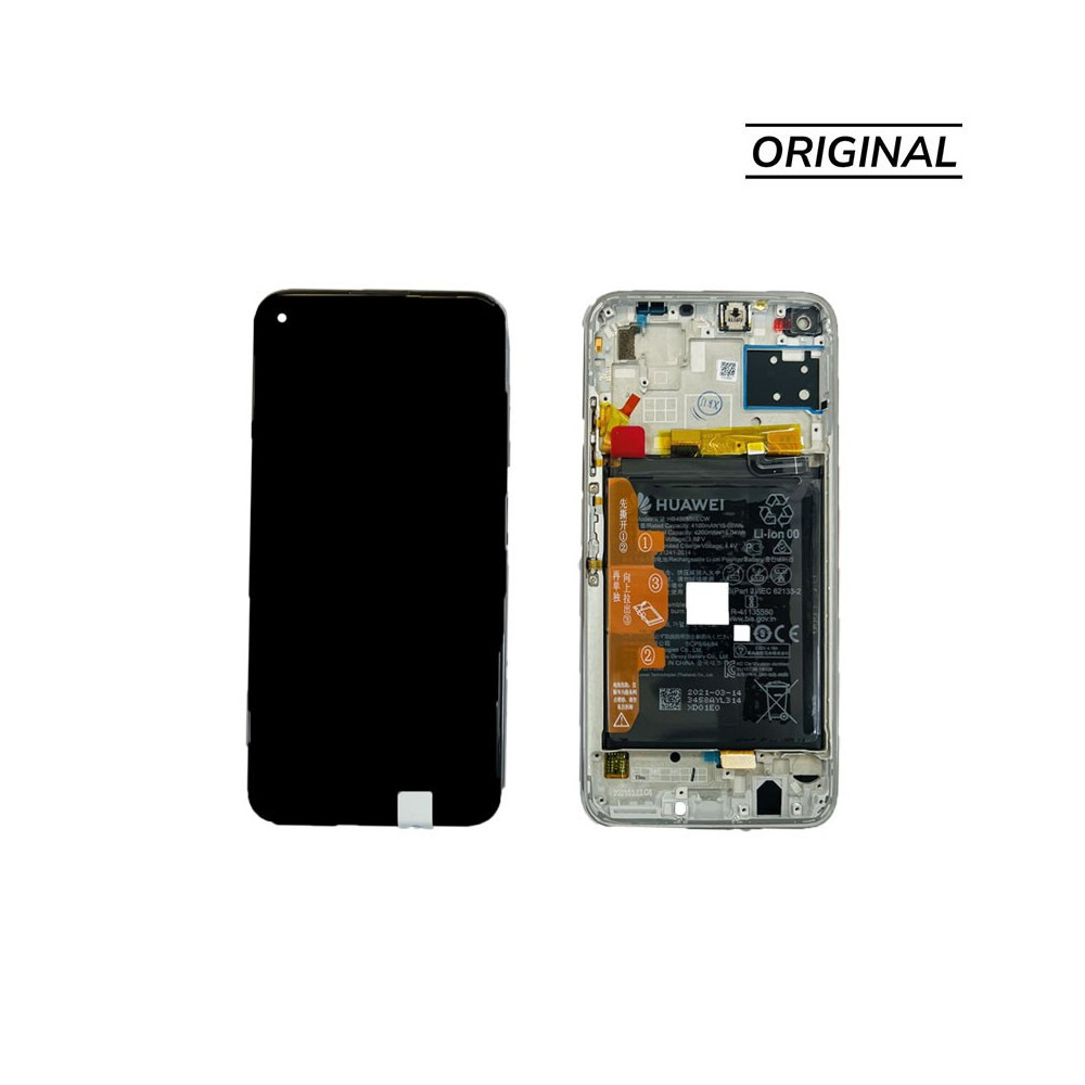Pantalla completa para Huawei P40 Lite (2020) JNY-L21A Con Marco Brathing Crystal (Original Service Pack)