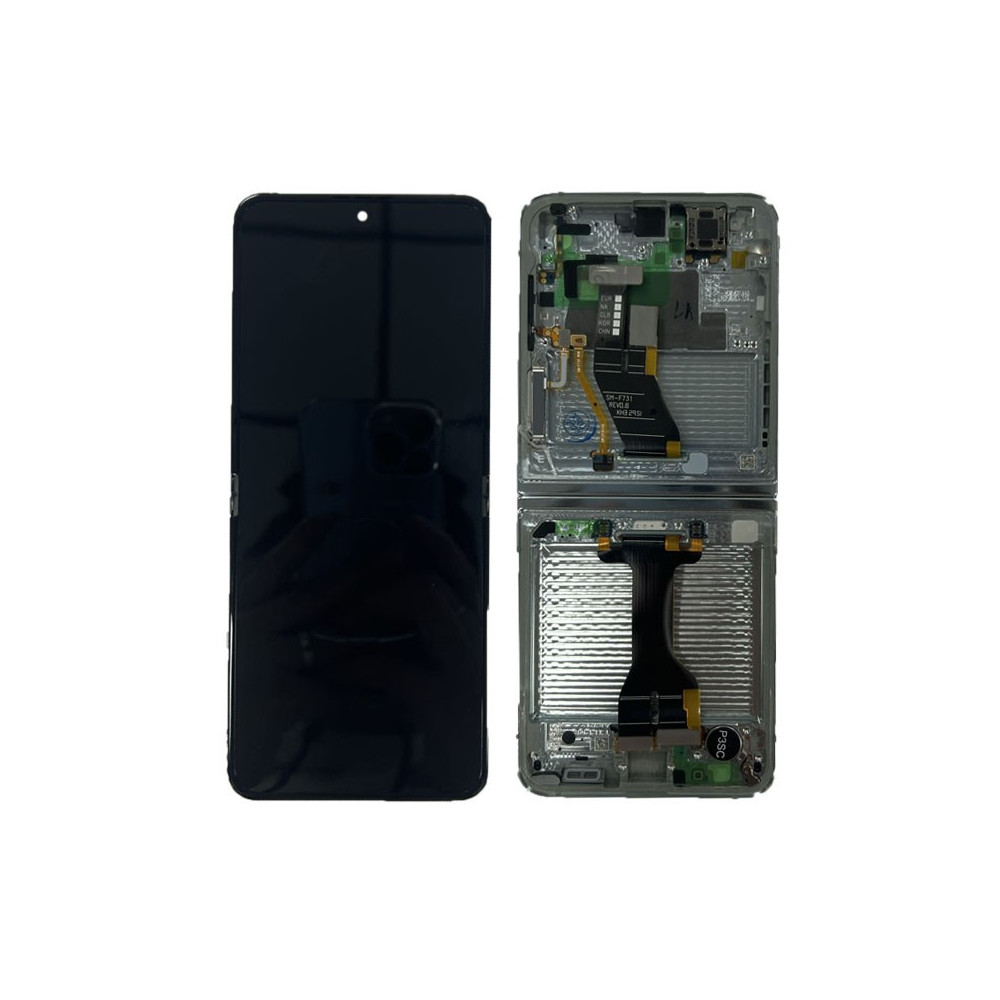 Pantalla completa para Samsung F731 (Z Flip 5 5G 2023) Interna Con Marco verde (Original)