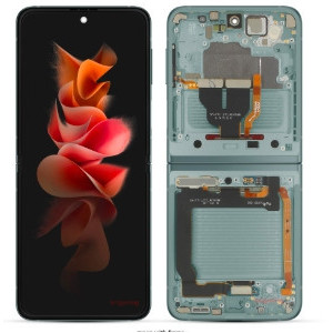 Pantalla completa para Samsung F731 (Z Flip 5 5G 2023) Interna Con Marco AZUL (Original)