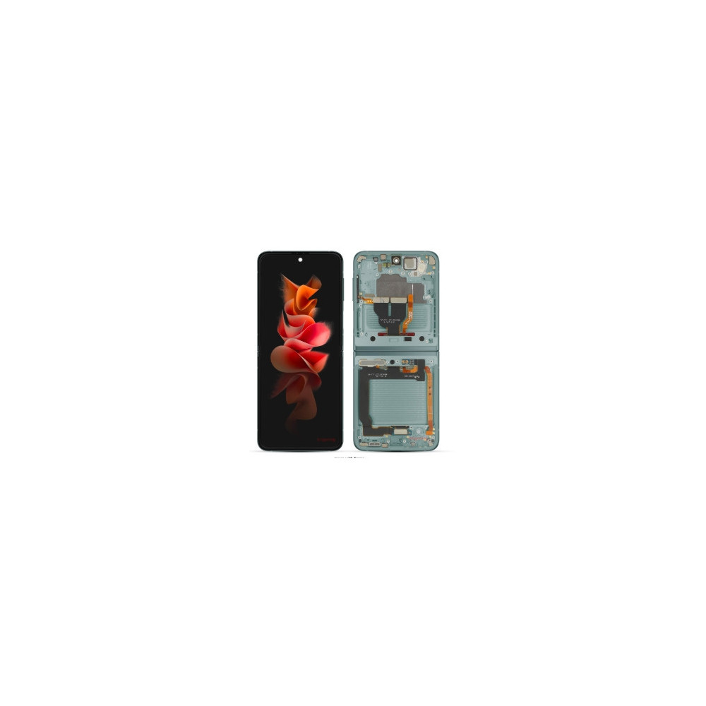 Pantalla completa para Samsung F731 (Z Flip 5 5G 2023) Interna Con Marco AZUL (Original)