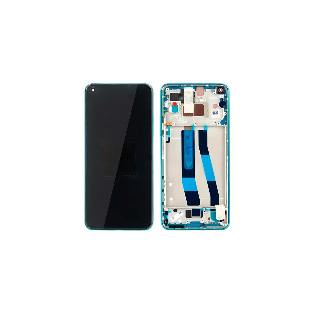 Pantalla para Xiaomi Mi 10 Lite 5G con Marco Verde (Original Service Pack)