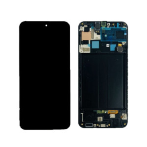 Pantalla completa para Samsung A507(A50S 2019) Con Marco Negro (Original Service Pack)