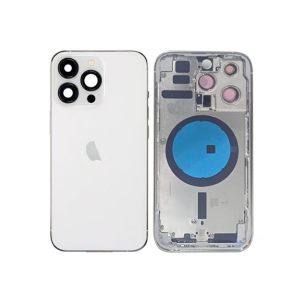 Chasis con Tapa para Iphone 14 Pro Max con lentes y MagSafe Blanco