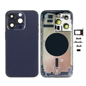 Chasis con Tapa para Iphone 14 Pro con lentes y MagSafe Morado