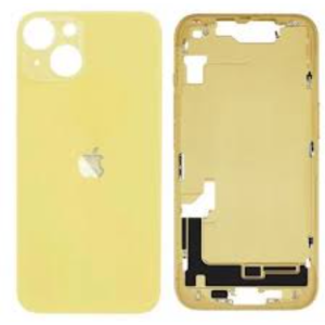 Chasis con Tapa para Iphone 14 Plus con lentes y MagSafe Amarillo