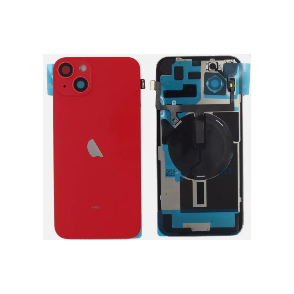 Chasis con Tapa para Iphone 14 Plus con lentes y MagSafe Rojo
